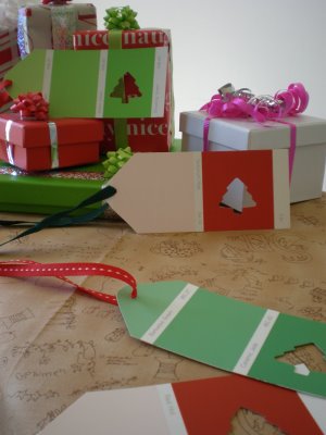 Homemade gift tags. From: