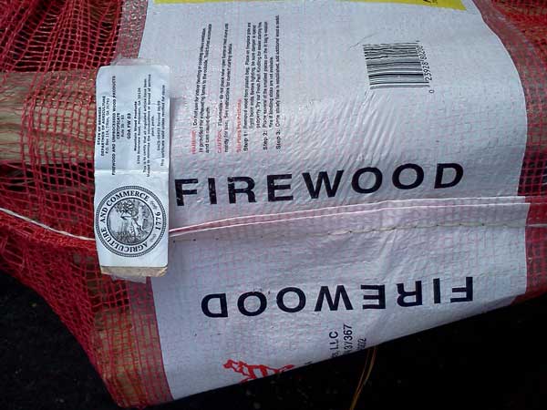 Certified heat-treated firewood. Photo © L. Greenwood.
