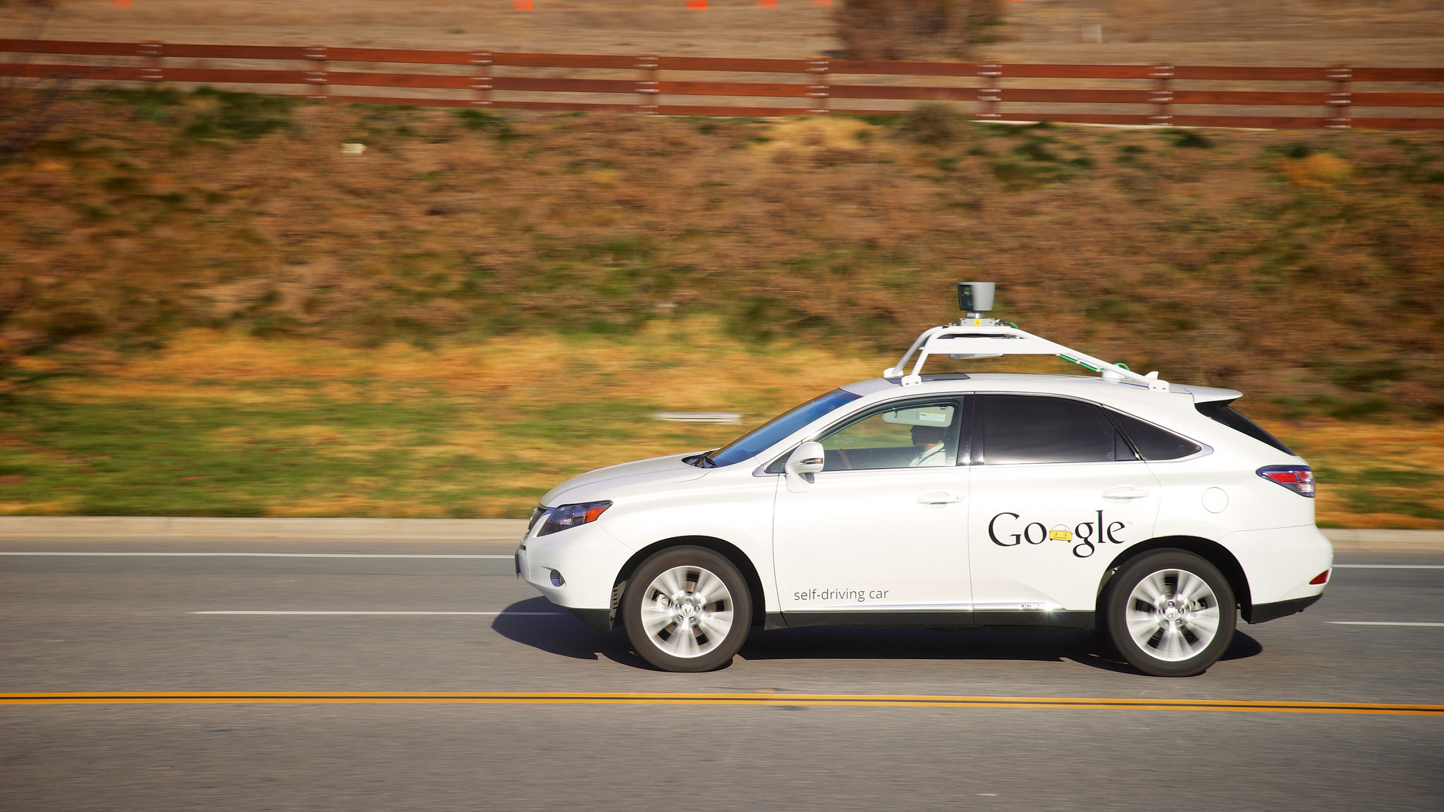 A Google self-driving car. Photo © LoKan Sardari / Flickr through a Creative Commons license