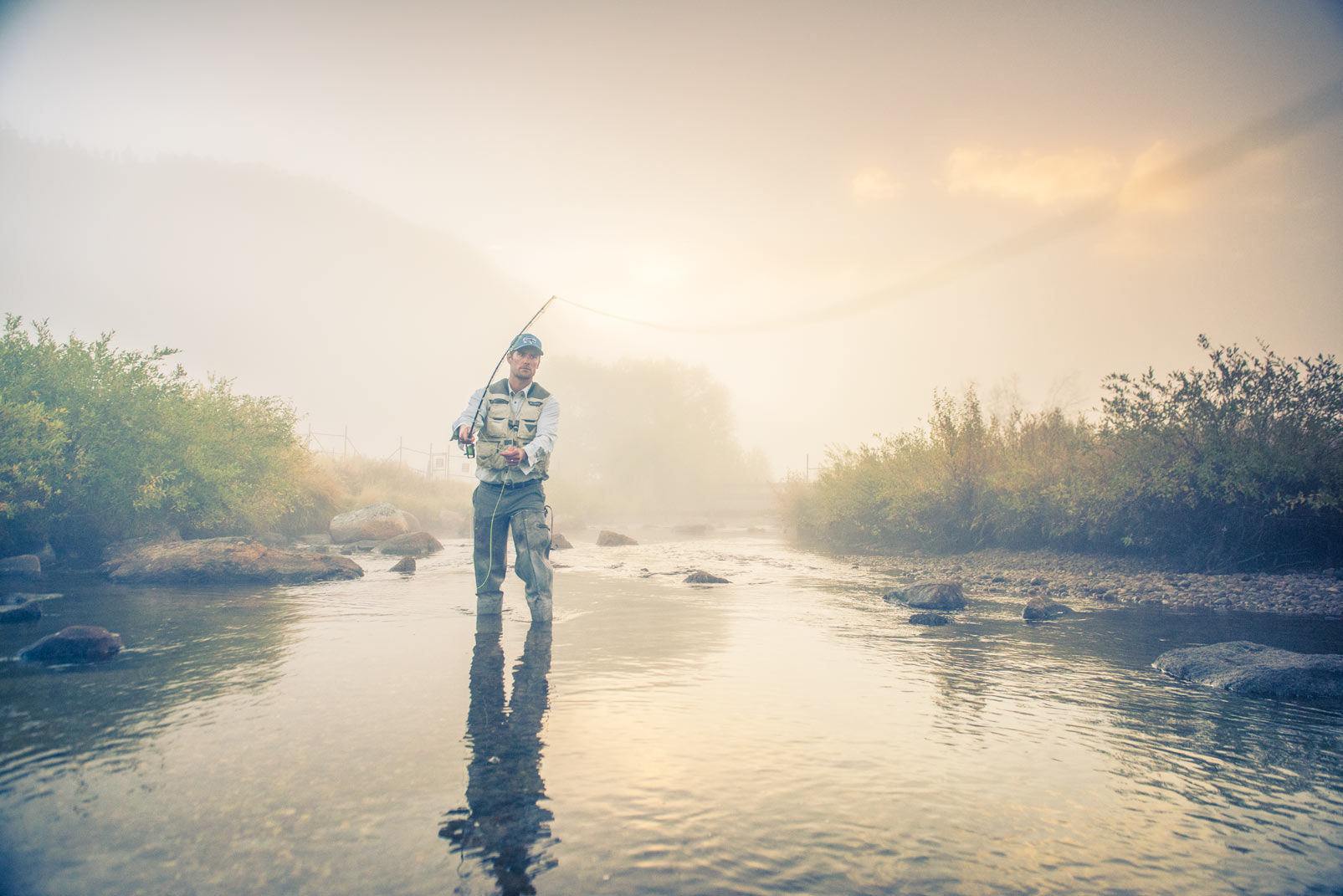 Big Thompson River is one of many fly fishing spots in Rocky Mountain, which includes the headwaters of the Colorado River. The park also straddles the Continental Divide and several peaks above 10,000 feet. Photo © Nick Hall