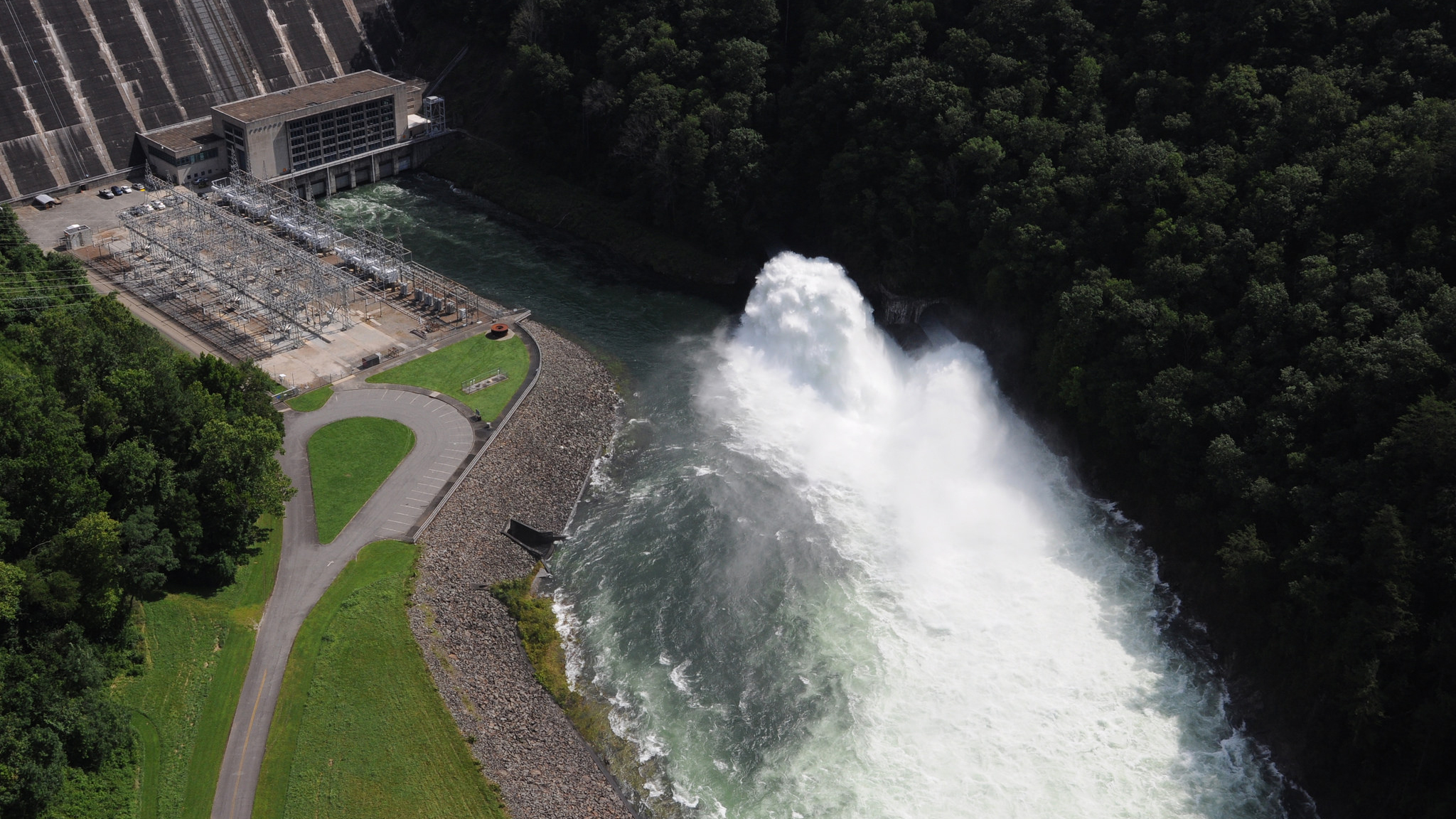 Fontana Dam. Photo © Tennessee Valley Authority through a Creative Commons license