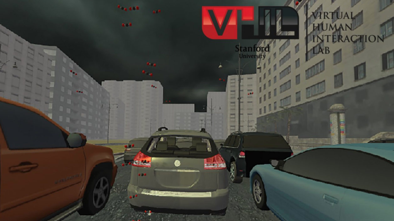 screenshot of a virtual reality project