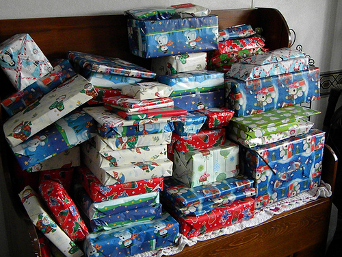 Pile of gifts