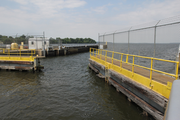 Using the dam's locking system could open up the river for shad- -- and benefit bass anglers in the process. Matt Miller/TNC