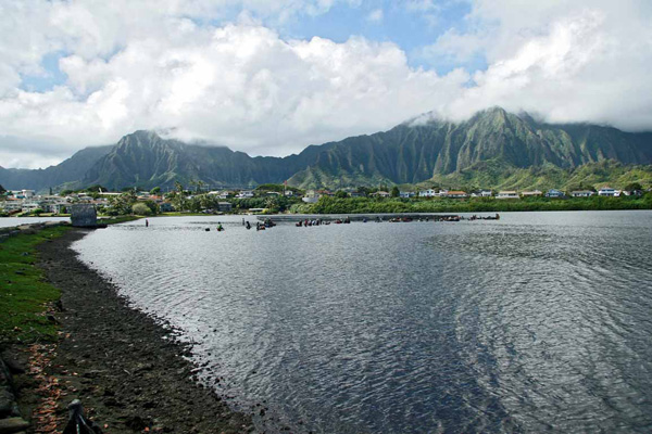 The taro fields, fish ponds and reef are integrated. Photo: © Grady Timmons/TNC