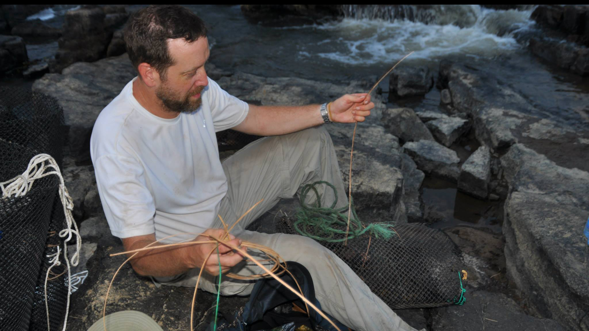 Ready to catch mormyrids! Photo © Brian Sidlauskas