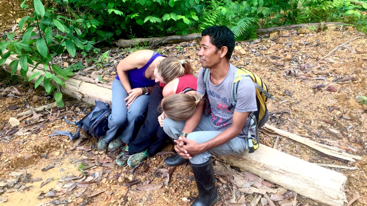 No, you cannot just lay down and pray for someone to carry you out of the forest. Photo © The Nature Conservancy (Timothy Boucher)