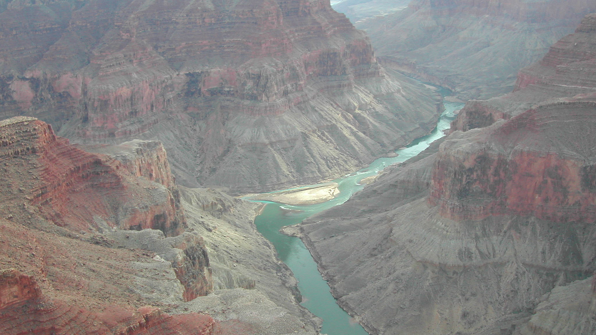 Little Colorado River and mainstem confluence. Photo © David Ward, Grand Canyon Monitoring and Research Center