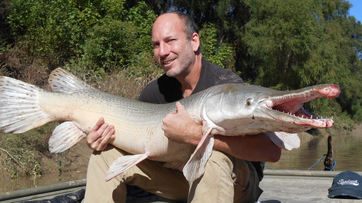 man with massive fish