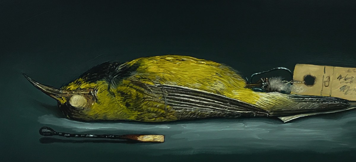 painting of dead bird