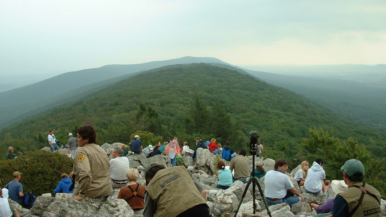 birders on ridge