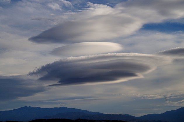 clouds like a pancake stack