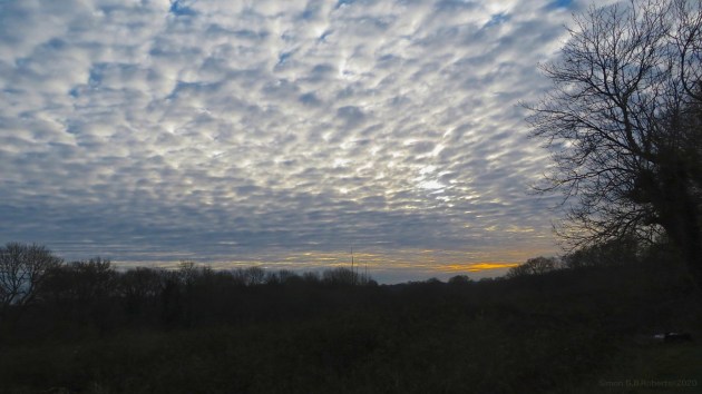 sky with dappled clouds