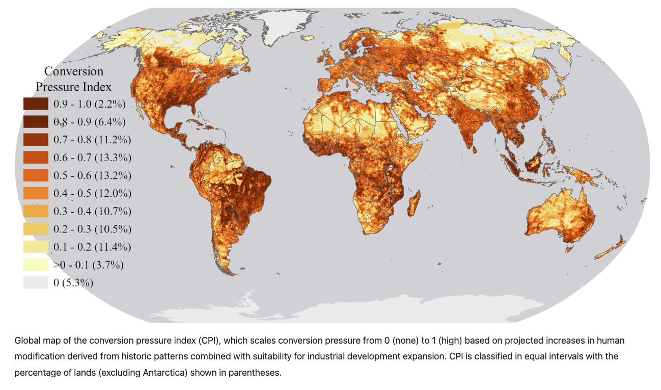 Mapping Land Conversion to ID Urgent Conservation Need