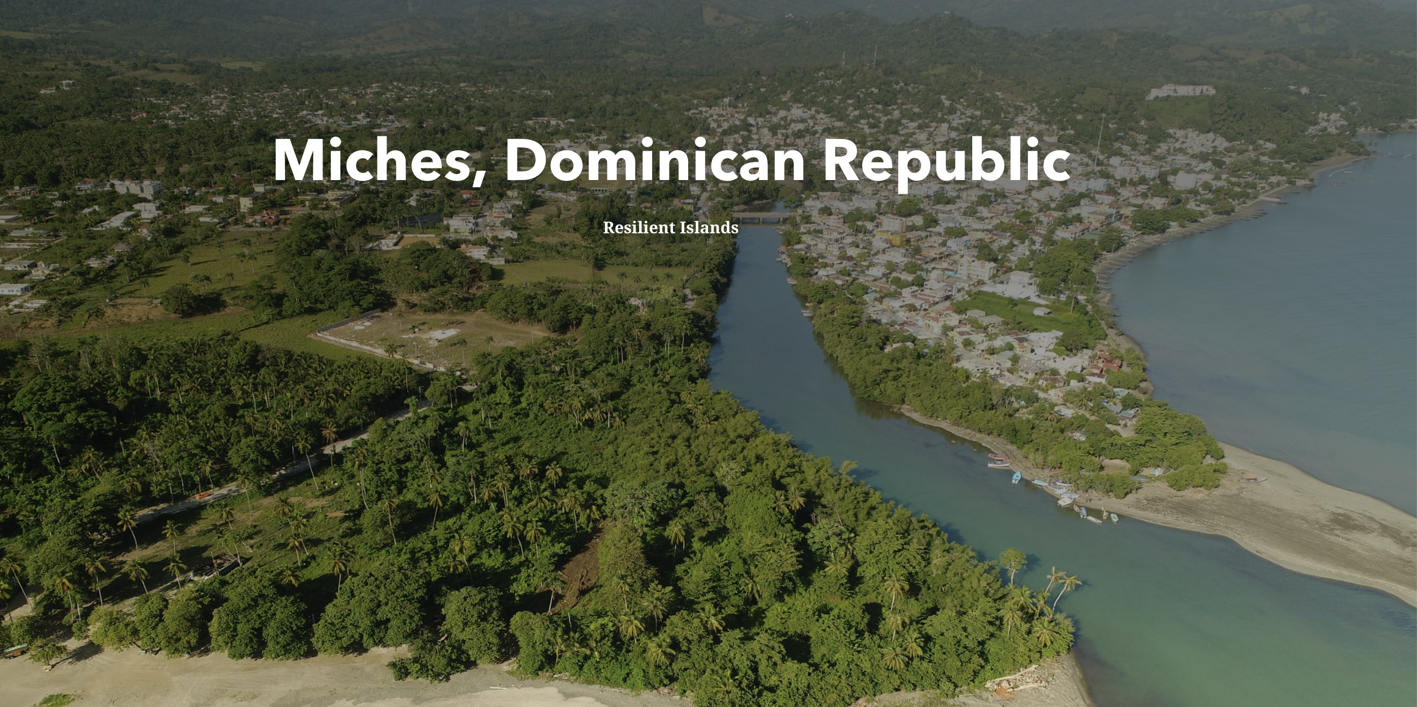 Aerial vew of Miches, Dominican Republic